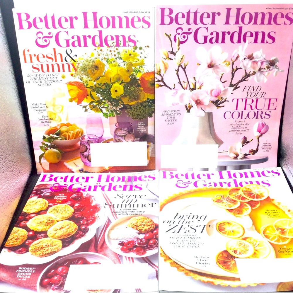 Better homes n gardens yr 2020 bundle of 4 . Spring summer edition